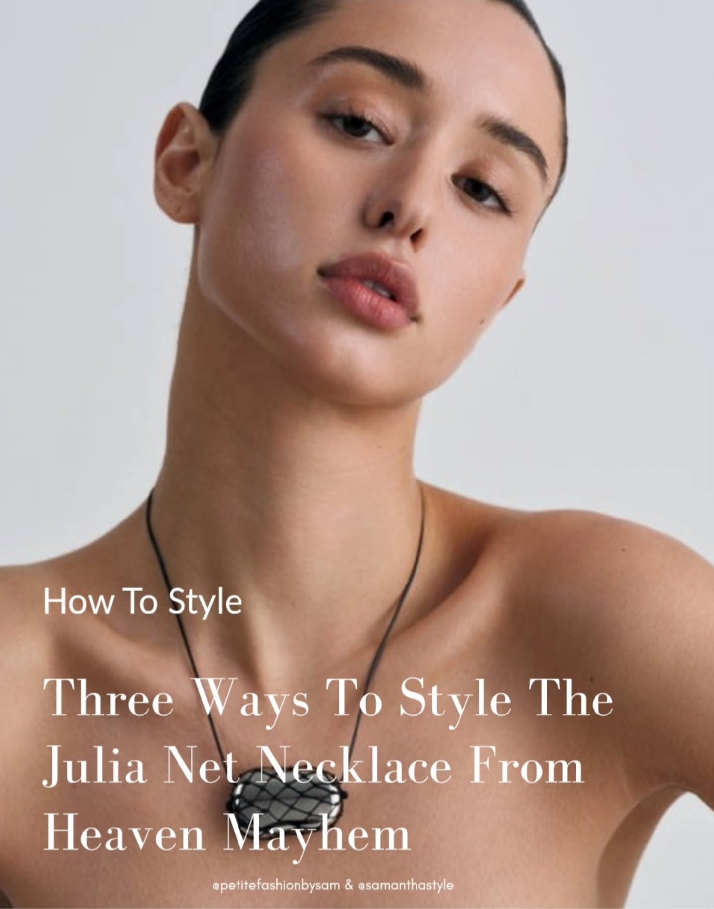 Three Ways to Style a Net Pendant Necklace Without Letting It Take Over the Look